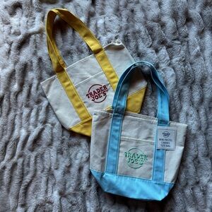 Trader Joes Canvas Tote Bag Set